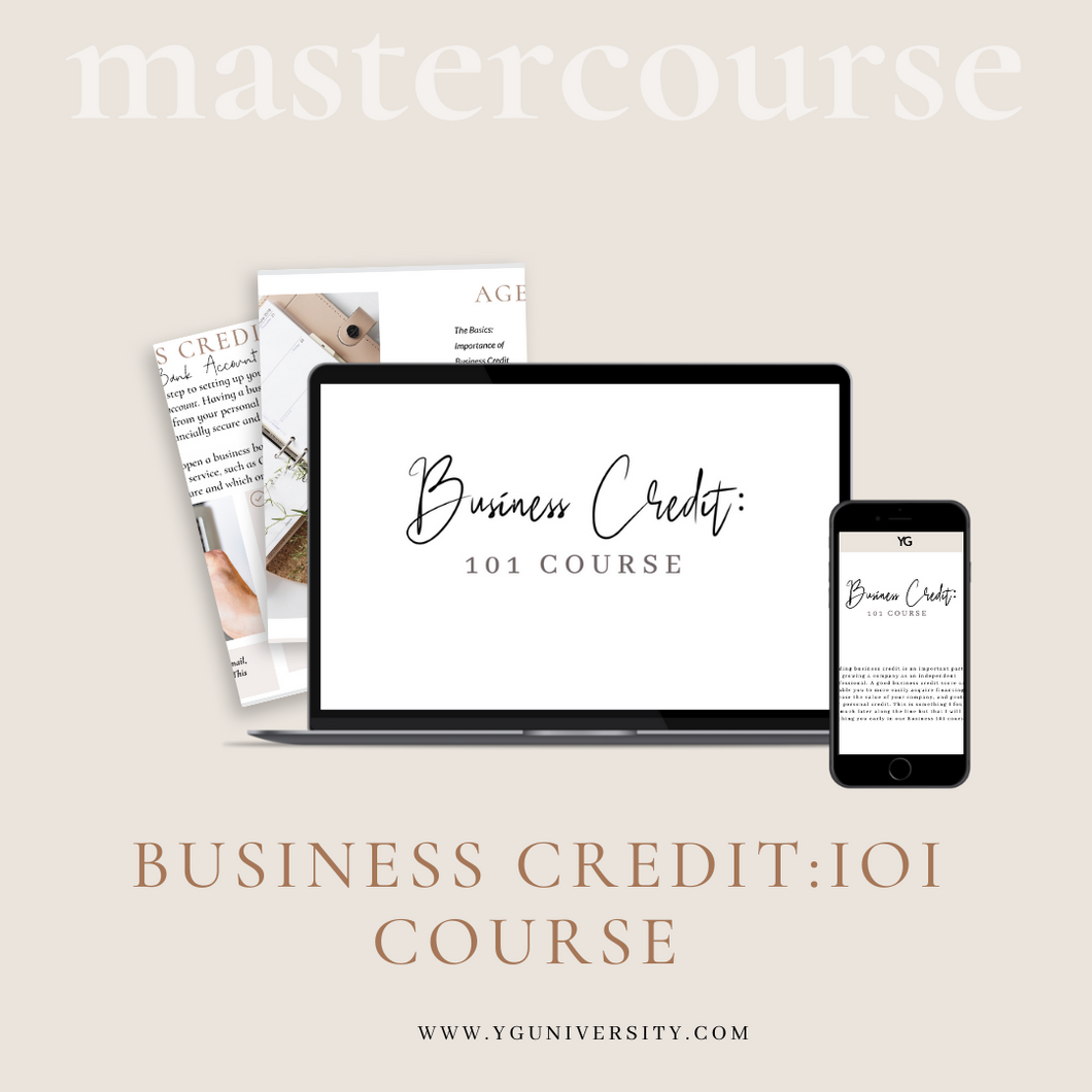 Business Credit: 101 Course