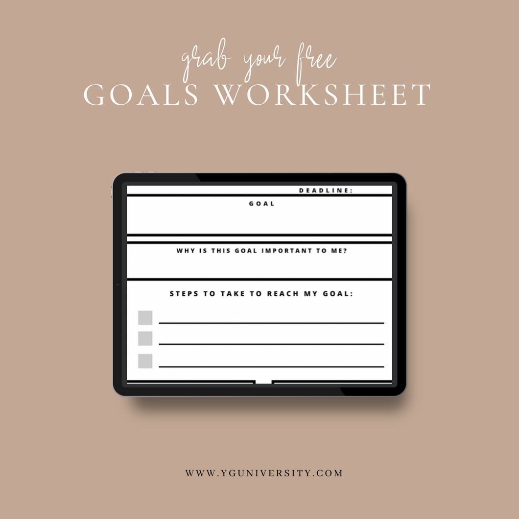 FREE Goals Worksheet